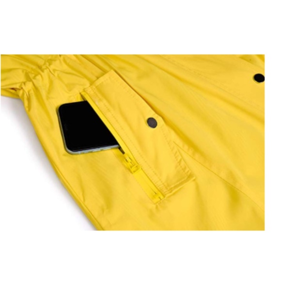 Rain Jacket Raincoat Waterproof Lightweight Hooded - Picture 6 of 7